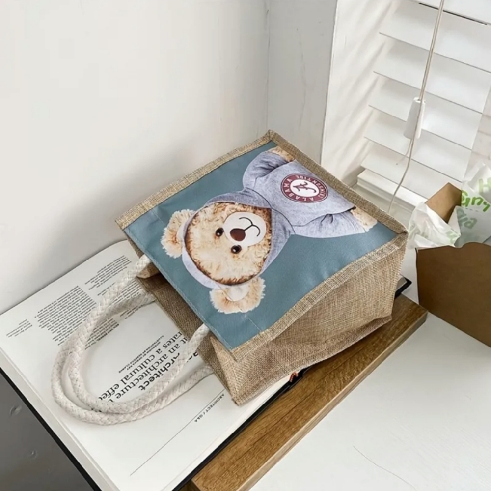 Cartoon Bear small canvas bag "University of Alabama" - Picture 3 of 10